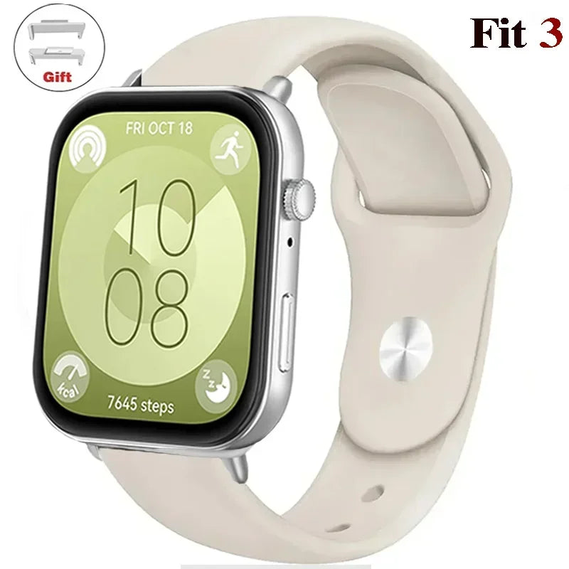 Soft Silicone Band For Huawei Watch FIT 3 Strap smartwatch sport waterproof belt for Huawei Watch fit 2 watchbands Accessories