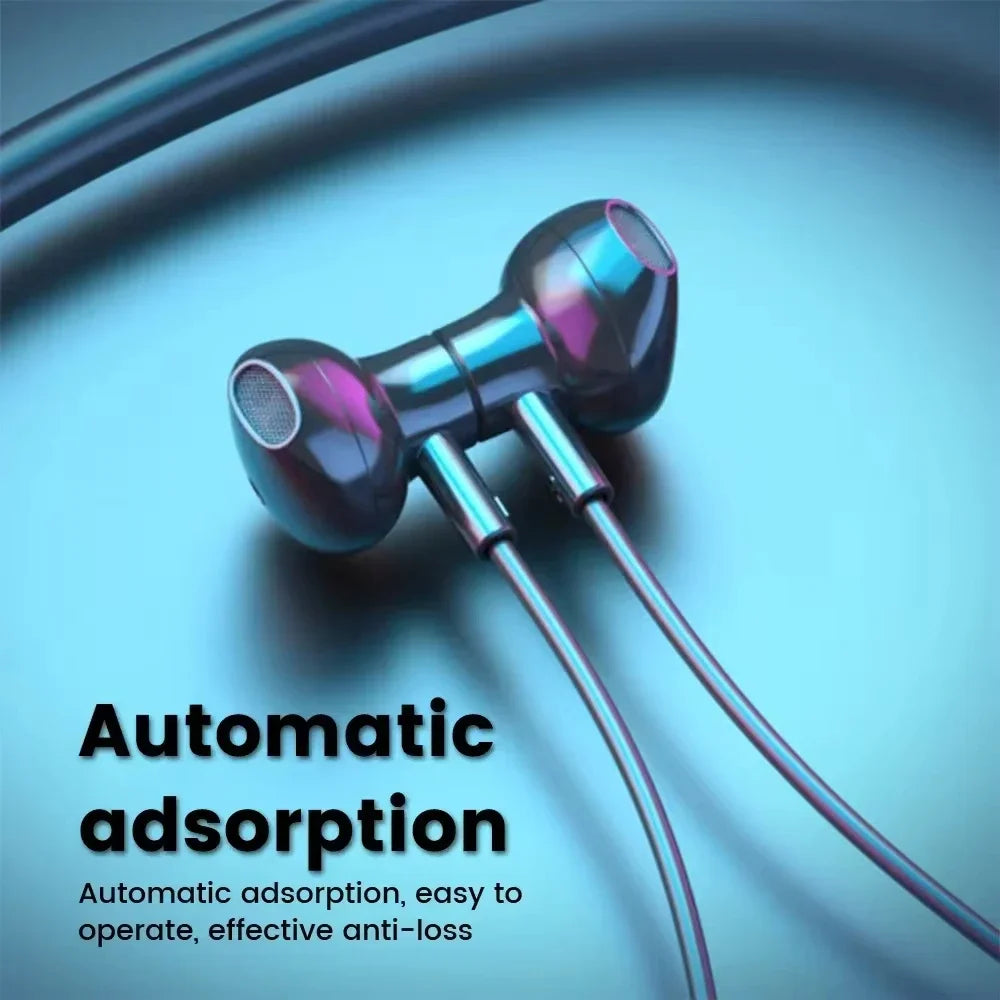 Bluetooth 5.2 Earphones Wireless Headsets Support TF Card Play HiFi Stereo Headphones LED Waterproof Earbuds Long Standby Time