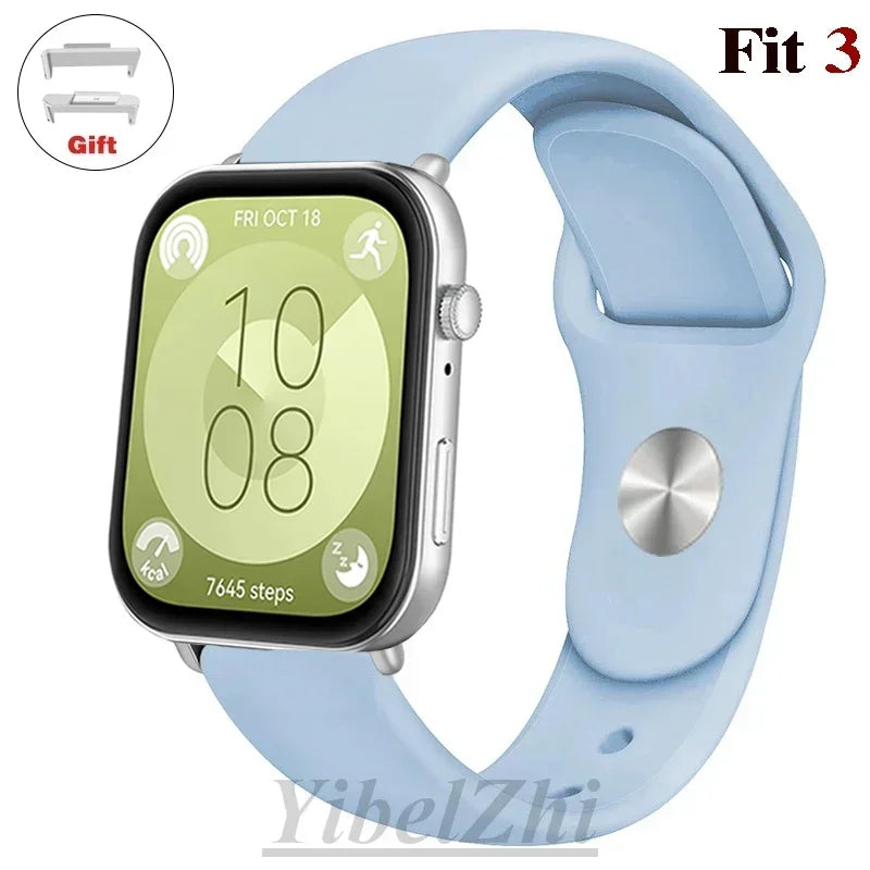 Soft Silicone Band For Huawei Watch FIT 3 Strap smartwatch sport waterproof belt for Huawei Watch fit 2 watchbands Accessories