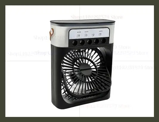 Portable Air Conditioner Fan 3 in 1 USB Electric Fan Five Hole Spray Humidifier for Home Office Desk Personal Cooling Fan