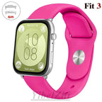 Soft Silicone Band For Huawei Watch FIT 3 Strap smartwatch sport waterproof belt for Huawei Watch fit 2 watchbands Accessories
