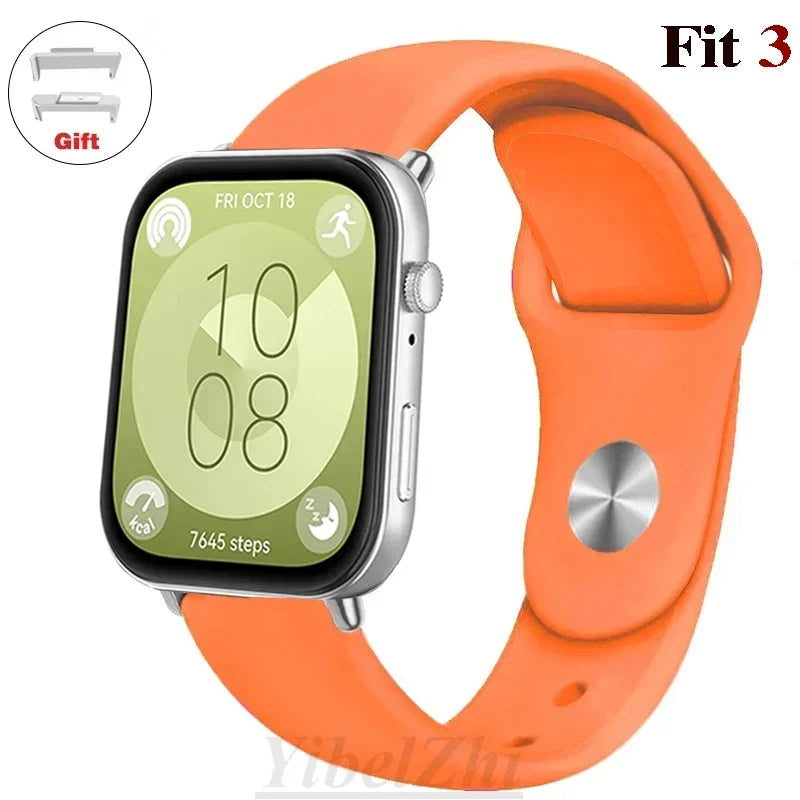 Soft Silicone Band For Huawei Watch FIT 3 Strap smartwatch sport waterproof belt for Huawei Watch fit 2 watchbands Accessories