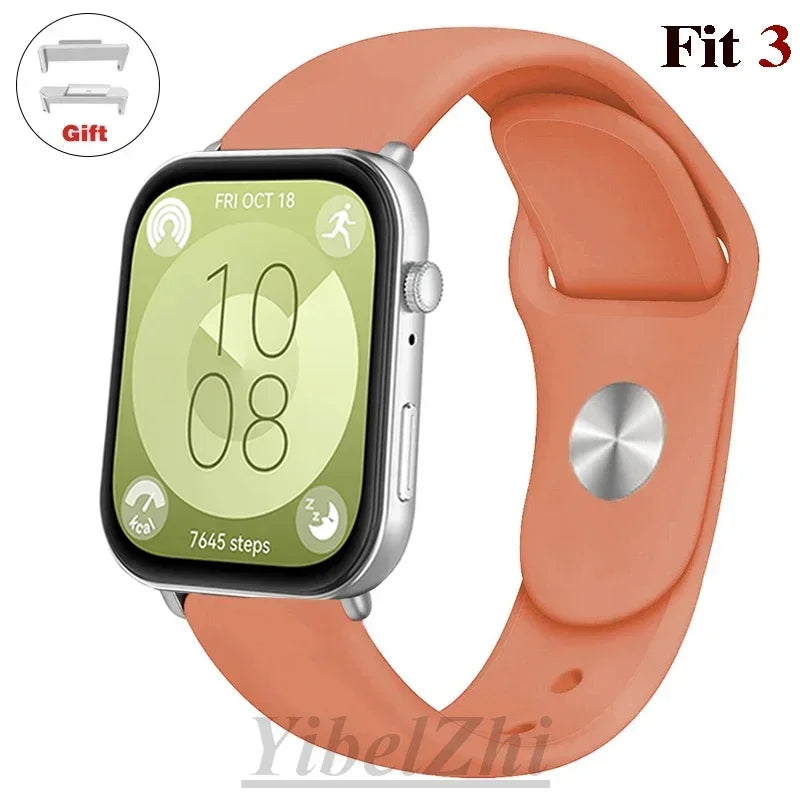 Soft Silicone Band For Huawei Watch FIT 3 Strap smartwatch sport waterproof belt for Huawei Watch fit 2 watchbands Accessories
