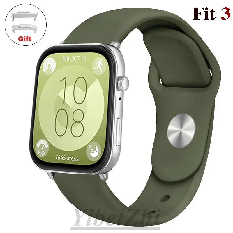 Soft Silicone Band For Huawei Watch FIT 3 Strap smartwatch sport waterproof belt for Huawei Watch fit 2 watchbands Accessories