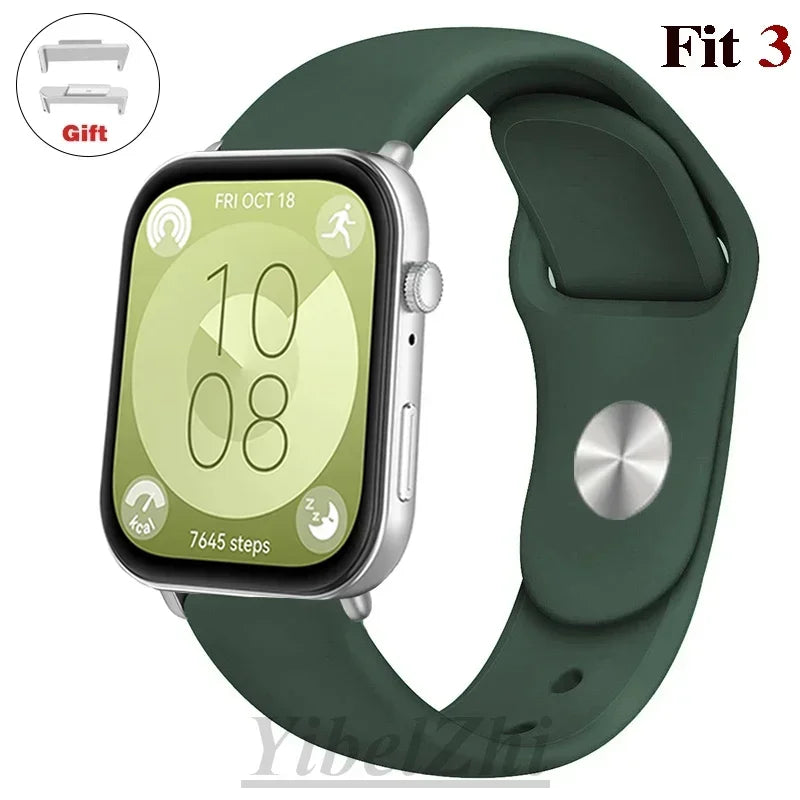 Soft Silicone Band For Huawei Watch FIT 3 Strap smartwatch sport waterproof belt for Huawei Watch fit 2 watchbands Accessories