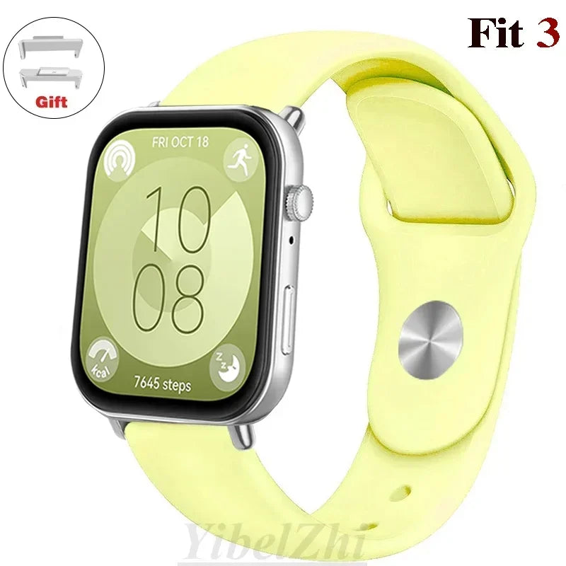 Soft Silicone Band For Huawei Watch FIT 3 Strap smartwatch sport waterproof belt for Huawei Watch fit 2 watchbands Accessories