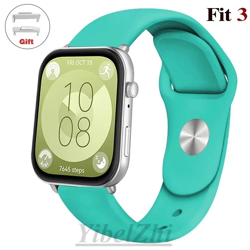 Soft Silicone Band For Huawei Watch FIT 3 Strap smartwatch sport waterproof belt for Huawei Watch fit 2 watchbands Accessories