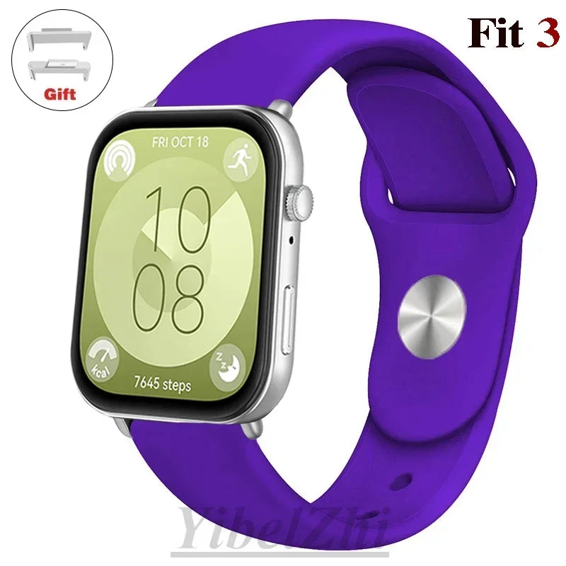 Soft Silicone Band For Huawei Watch FIT 3 Strap smartwatch sport waterproof belt for Huawei Watch fit 2 watchbands Accessories