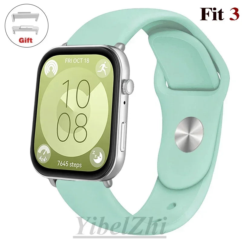 Soft Silicone Band For Huawei Watch FIT 3 Strap smartwatch sport waterproof belt for Huawei Watch fit 2 watchbands Accessories