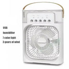 New 3-in-1 fan, air conditioner, mini home air cooler, LED night light, portable humidifier, air conditioning fan, office and ho