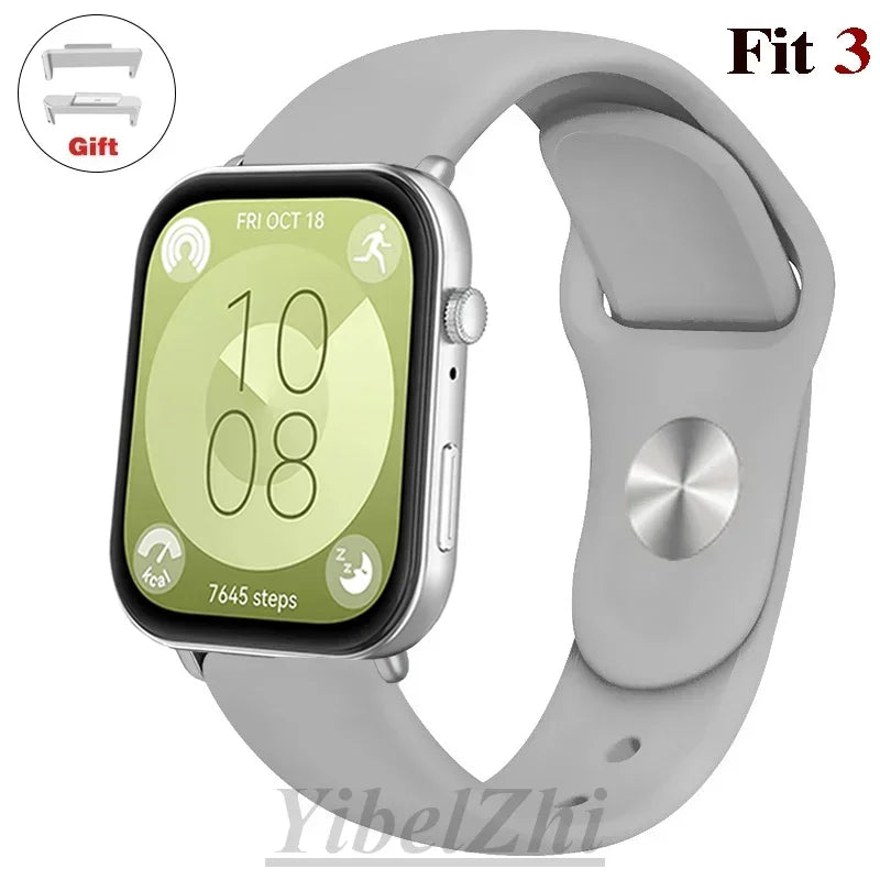 Soft Silicone Band For Huawei Watch FIT 3 Strap smartwatch sport waterproof belt for Huawei Watch fit 2 watchbands Accessories