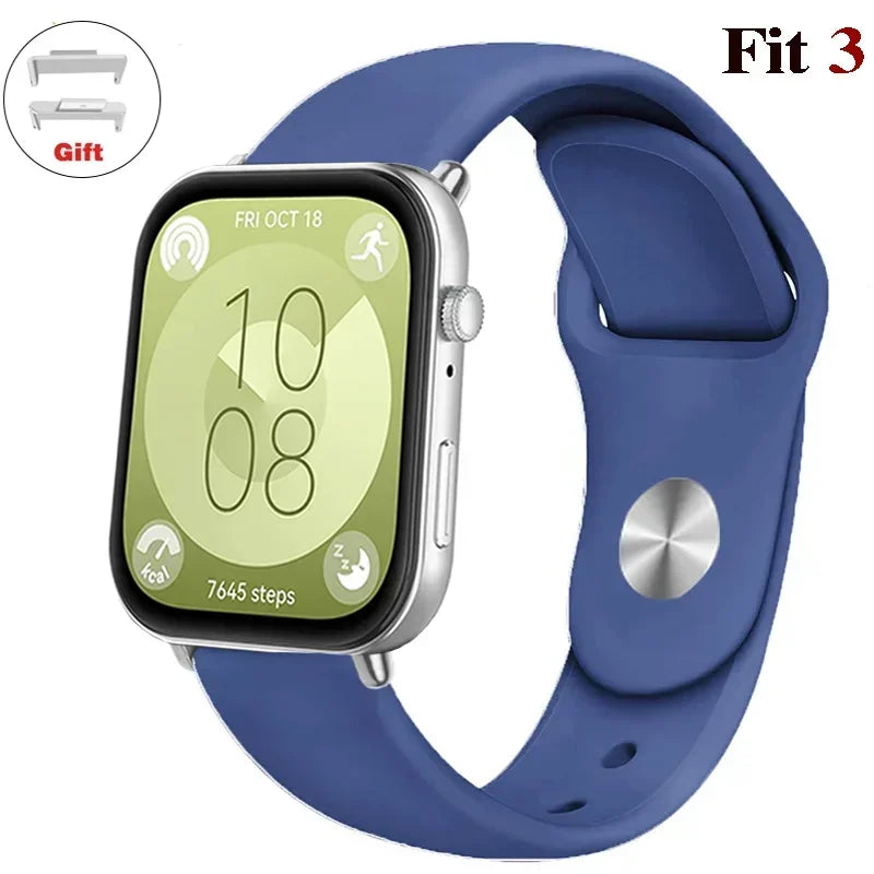 Soft Silicone Band For Huawei Watch FIT 3 Strap smartwatch sport waterproof belt for Huawei Watch fit 2 watchbands Accessories