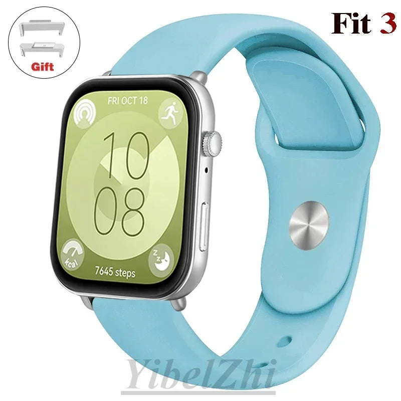 Soft Silicone Band For Huawei Watch FIT 3 Strap smartwatch sport waterproof belt for Huawei Watch fit 2 watchbands Accessories