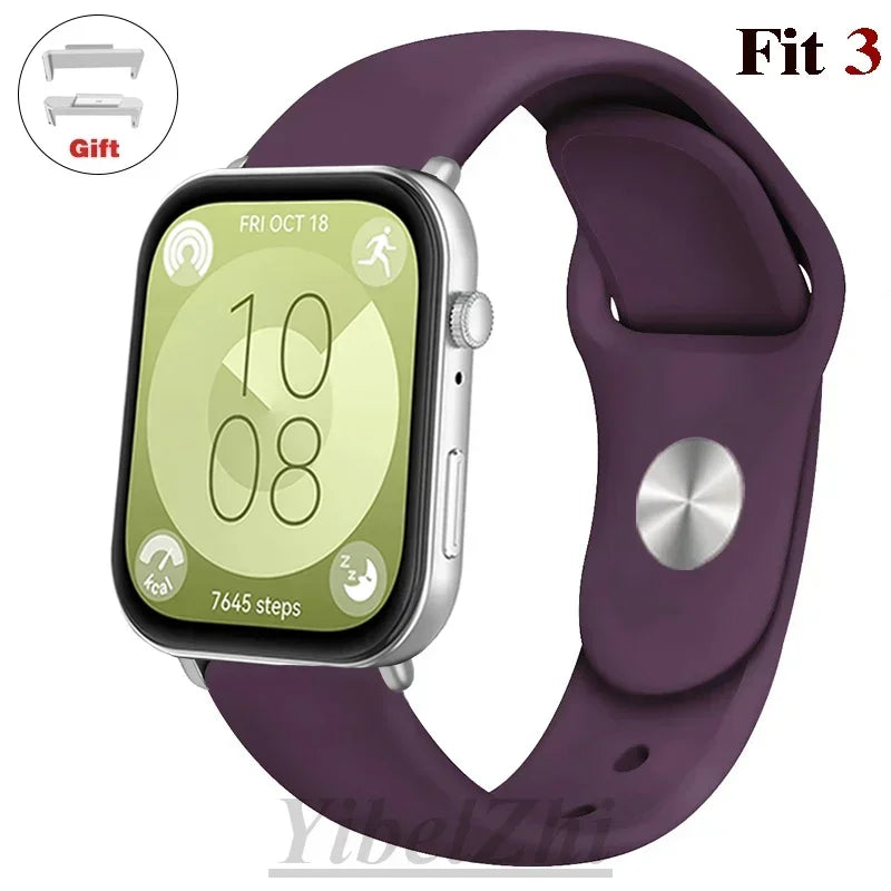 Soft Silicone Band For Huawei Watch FIT 3 Strap smartwatch sport waterproof belt for Huawei Watch fit 2 watchbands Accessories