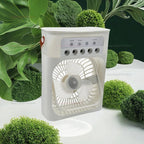 Portable Air Conditioner Fan 3 in 1 USB Electric Fan Five Hole Spray Humidifier for Home Office Desk Personal Cooling Fan
