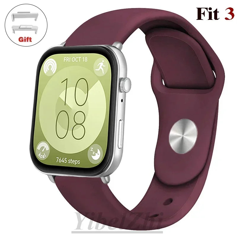 Soft Silicone Band For Huawei Watch FIT 3 Strap smartwatch sport waterproof belt for Huawei Watch fit 2 watchbands Accessories