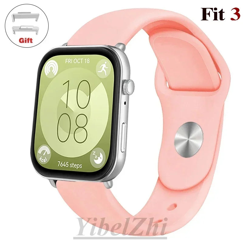 Soft Silicone Band For Huawei Watch FIT 3 Strap smartwatch sport waterproof belt for Huawei Watch fit 2 watchbands Accessories