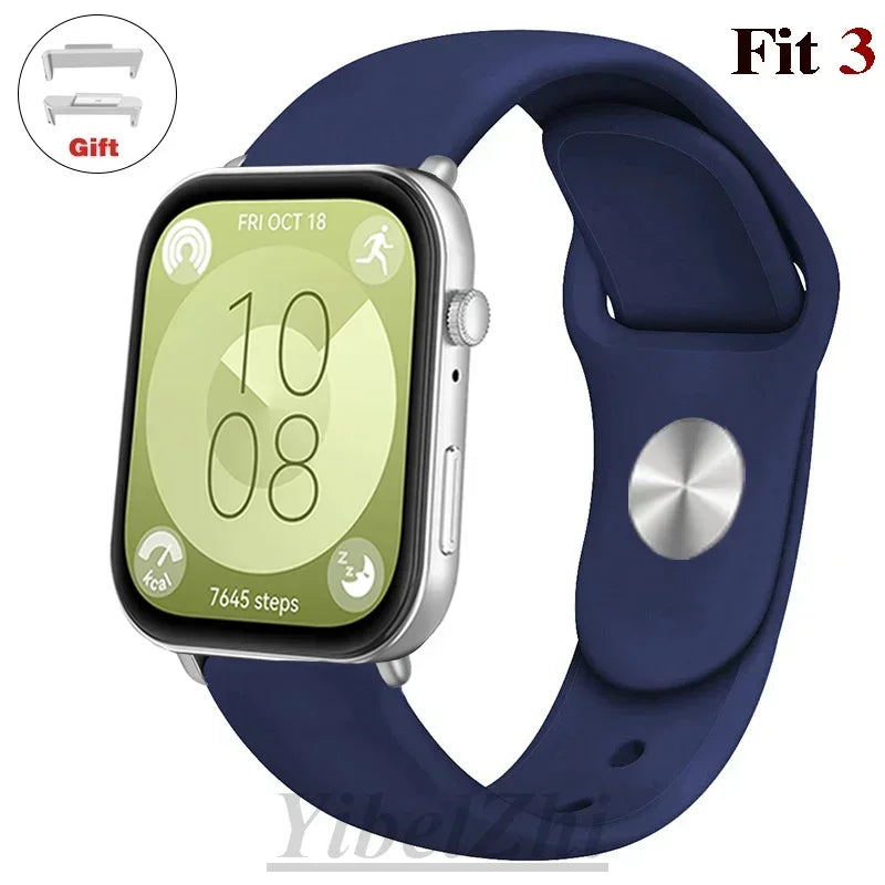 Soft Silicone Band For Huawei Watch FIT 3 Strap smartwatch sport waterproof belt for Huawei Watch fit 2 watchbands Accessories