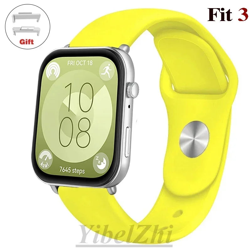Soft Silicone Band For Huawei Watch FIT 3 Strap smartwatch sport waterproof belt for Huawei Watch fit 2 watchbands Accessories