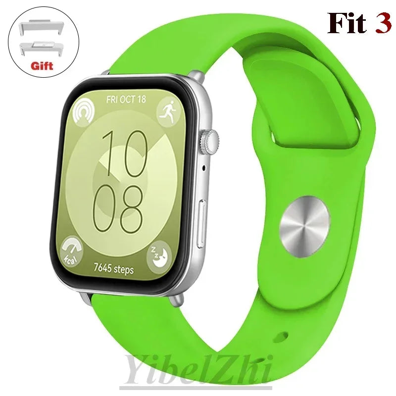 Soft Silicone Band For Huawei Watch FIT 3 Strap smartwatch sport waterproof belt for Huawei Watch fit 2 watchbands Accessories