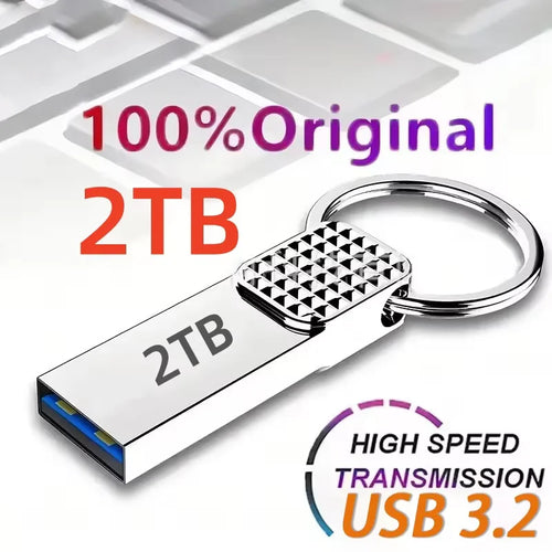 2TB USB Flash Drive Metal USB 3.2 Pen Drive Key 1TB 512GB Type C High Speed Pendrive 128gb Mini Flash Drive For Phone New
