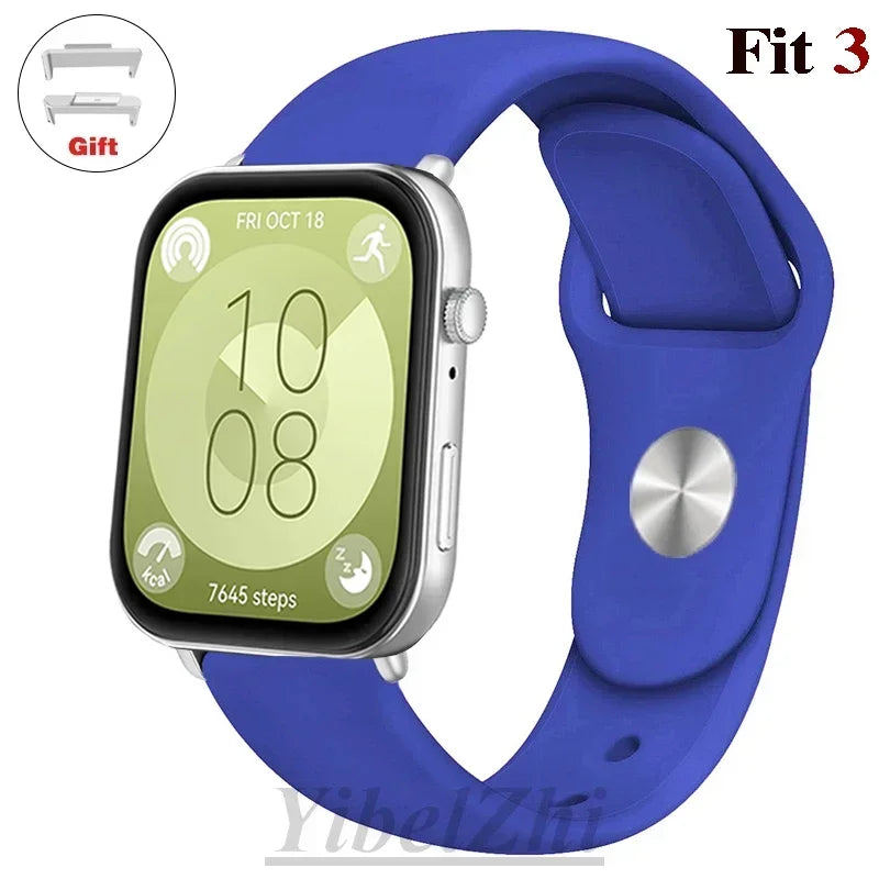 Soft Silicone Band For Huawei Watch FIT 3 Strap smartwatch sport waterproof belt for Huawei Watch fit 2 watchbands Accessories