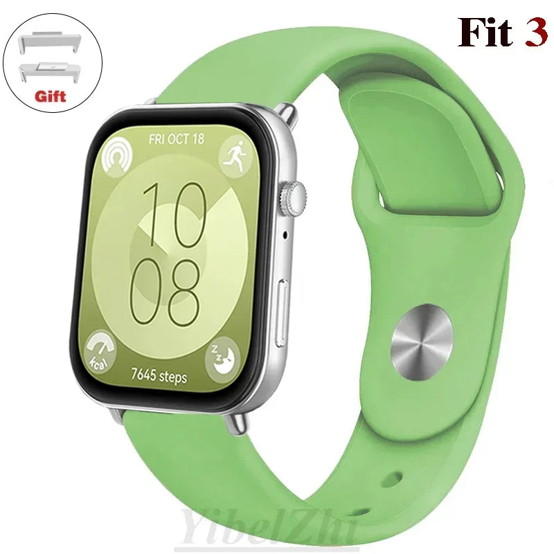 Soft Silicone Band For Huawei Watch FIT 3 Strap smartwatch sport waterproof belt for Huawei Watch fit 2 watchbands Accessories