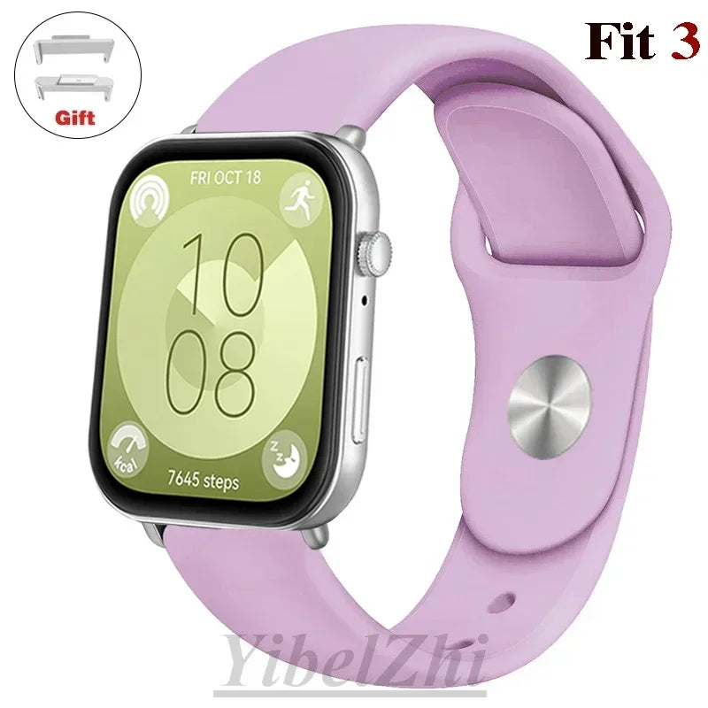 Soft Silicone Band For Huawei Watch FIT 3 Strap smartwatch sport waterproof belt for Huawei Watch fit 2 watchbands Accessories