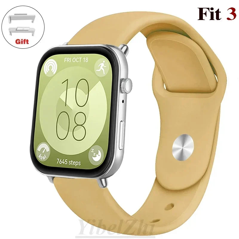Soft Silicone Band For Huawei Watch FIT 3 Strap smartwatch sport waterproof belt for Huawei Watch fit 2 watchbands Accessories
