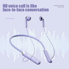 Neckband wireless connection compatible 5.2 LED headphones High sound quality stereo power display Magnetic Bluetooth earphones