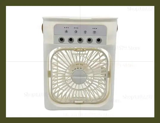 Portable Air Conditioner Fan 3 in 1 USB Electric Fan Five Hole Spray Humidifier for Home Office Desk Personal Cooling Fan