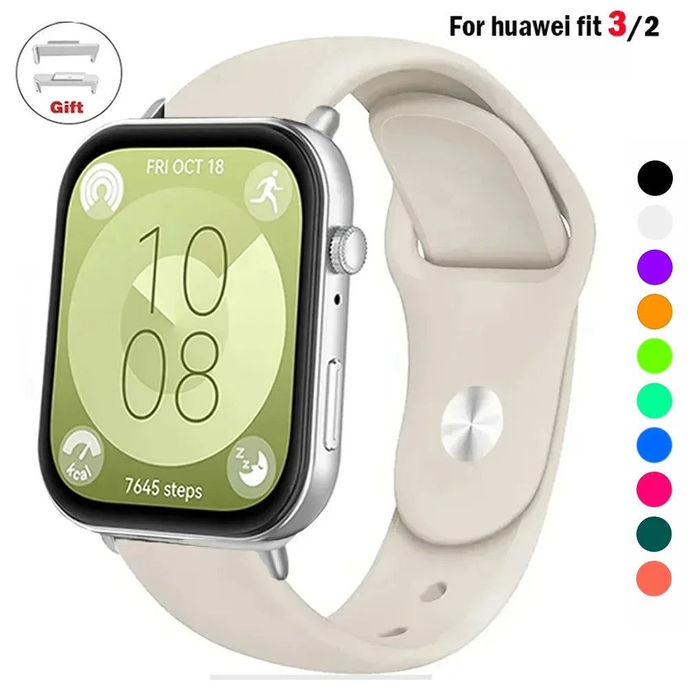 Soft Silicone Band For Huawei Watch FIT 3 Strap smartwatch sport waterproof belt for Huawei Watch fit 2 watchbands Accessories