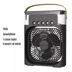 New 3-in-1 fan, air conditioner, mini home air cooler, LED night light, portable humidifier, air conditioning fan, office and ho