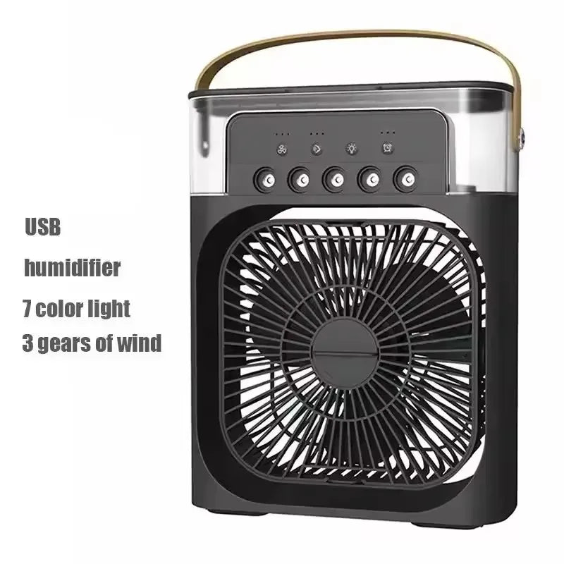 New 3-in-1 fan, air conditioner, mini home air cooler, LED night light, portable humidifier, air conditioning fan, office and ho