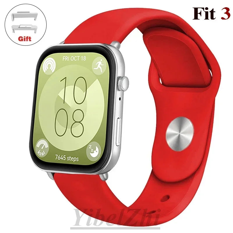 Soft Silicone Band For Huawei Watch FIT 3 Strap smartwatch sport waterproof belt for Huawei Watch fit 2 watchbands Accessories