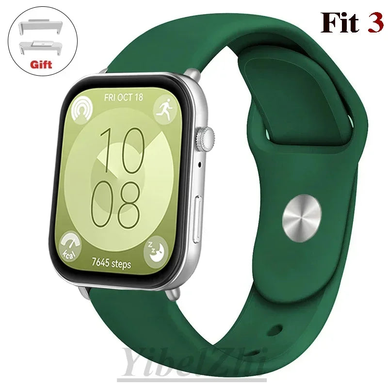 Soft Silicone Band For Huawei Watch FIT 3 Strap smartwatch sport waterproof belt for Huawei Watch fit 2 watchbands Accessories