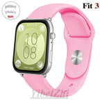 Soft Silicone Band For Huawei Watch FIT 3 Strap smartwatch sport waterproof belt for Huawei Watch fit 2 watchbands Accessories