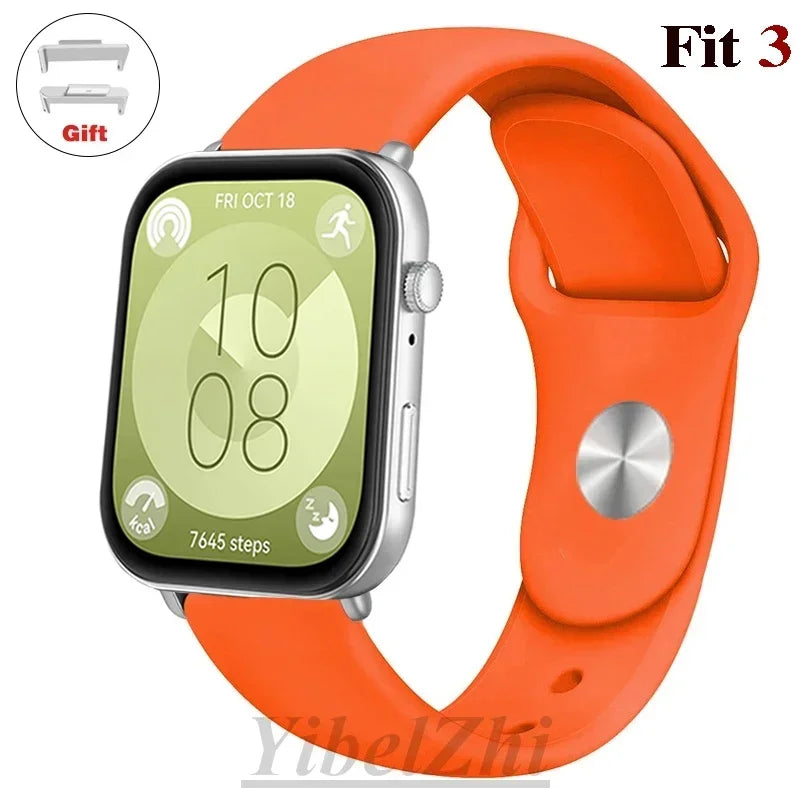 Soft Silicone Band For Huawei Watch FIT 3 Strap smartwatch sport waterproof belt for Huawei Watch fit 2 watchbands Accessories