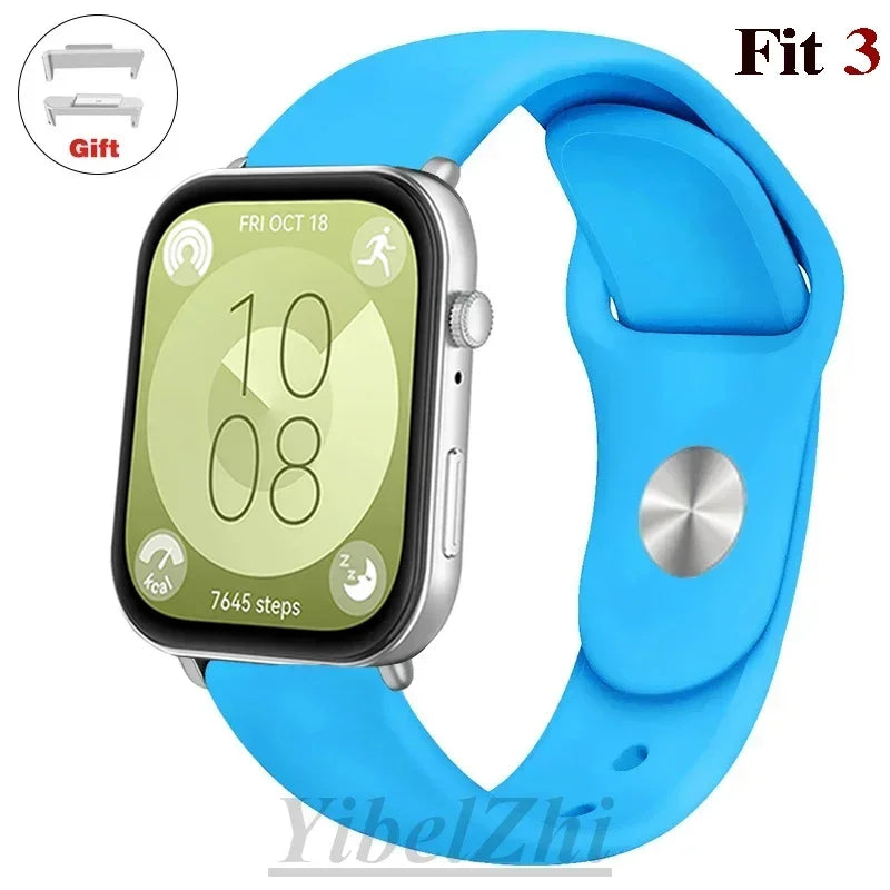 Soft Silicone Band For Huawei Watch FIT 3 Strap smartwatch sport waterproof belt for Huawei Watch fit 2 watchbands Accessories