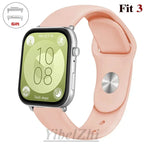 Soft Silicone Band For Huawei Watch FIT 3 Strap smartwatch sport waterproof belt for Huawei Watch fit 2 watchbands Accessories